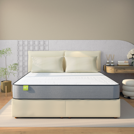 Wakeup India | PureLuxe Mattress | Latex Ortho Foam | 15 Years Warranty | Medium Firm