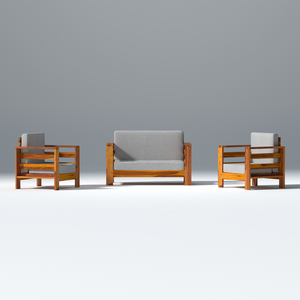 Eirini Elegance Sheesham Wood sofa In Light Honey Color