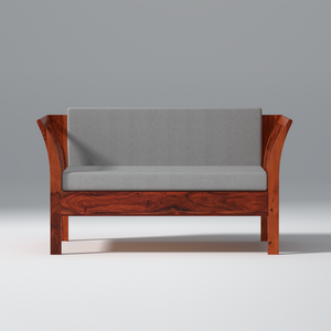 Komfor Sheesham Wood Sofa Set In Reddish Rosewood