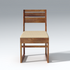 Crenn Sheesham Wood Set of 2 Dining Chair In Reddish Walnut Color