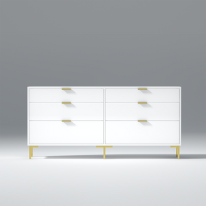 Grace MDF and Iron Wooden Dresser Table In White Color