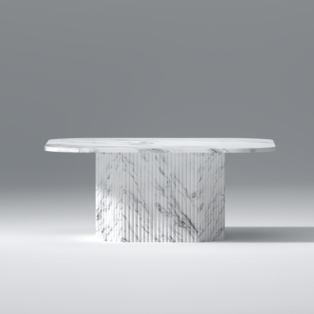 Galao Mango wood and marble Coffee table In Natural