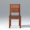 Velour Sheesham Wood Set of 2 Dining Chair In Reddish Walnut Color