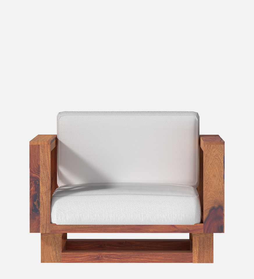 Cushy lounger Sheesham Wood Sofa In Reddish Walnut