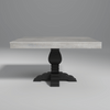 Bottura Mangowood Dining Table 6 Seater In White Wash