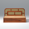 Zenitha Sheesham Wood Bed with Drawer Storage in Maharani Colour