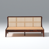 Zen Cane & Sheesham Wood Bed In Maharani Finish