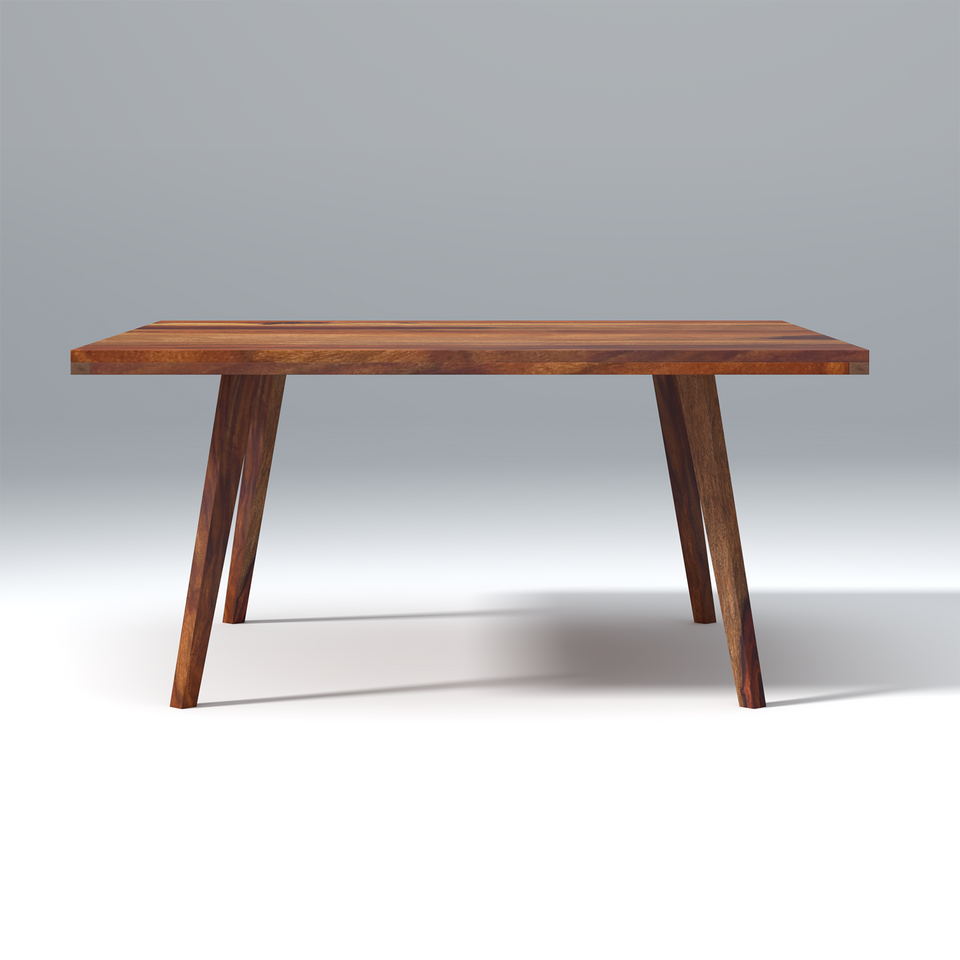 Resonance dining table In Reddish walnut color with 6 Seating