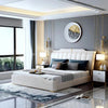 Elysium Upholstered Bed in Beige Colour With Box Storage