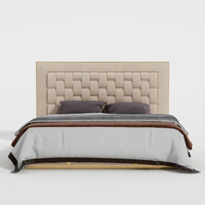 Arboronix Upholstered Bed in Beige Colour With Box Storage