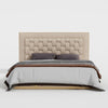 Arboronix Upholstered Bed in Beige Colour With Box Storage