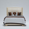 Celestial Upholstered Bed in White Colour With Box Storage