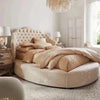 Eminence Upholstered Bed in Beige Colour With Box Storage