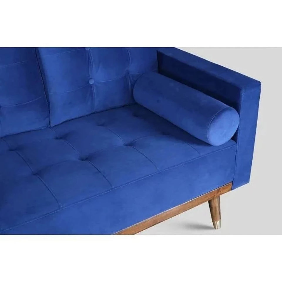 Kasur 3 Seater Sofa in Blue Colour