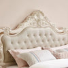 Arborlane Upholstered Bed in Beige Colour Without Box Storage