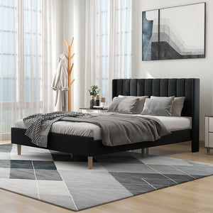 Exaltus King size Upholstered Bed Without Box Storage