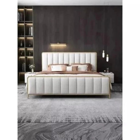 Aristocrat Upholstered Bed in White Colour With Box Storage