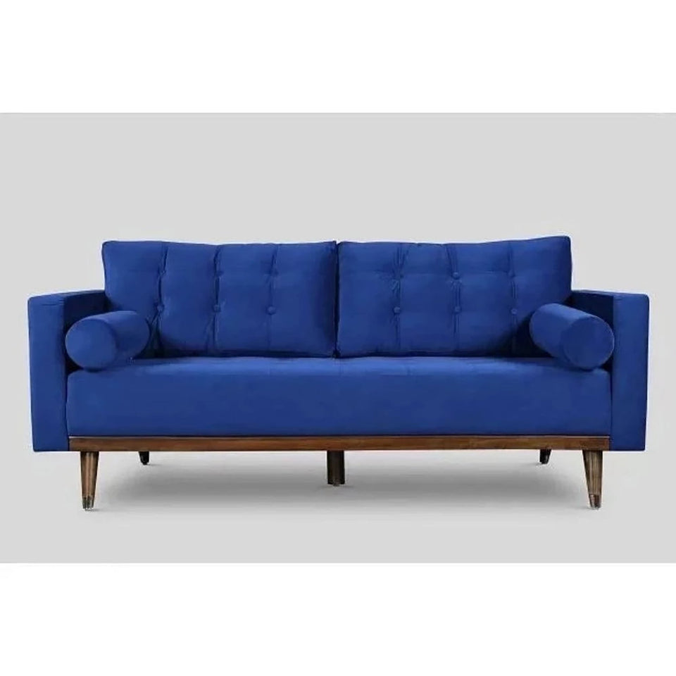 Kasur 3 Seater Sofa in Blue Colour