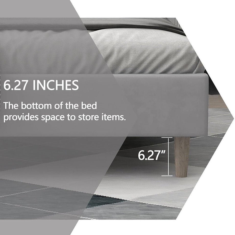 Exaltus King size Upholstered Bed Without Box Storage