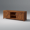 Alpha Sheesham Wood TV Unit In Light Honey