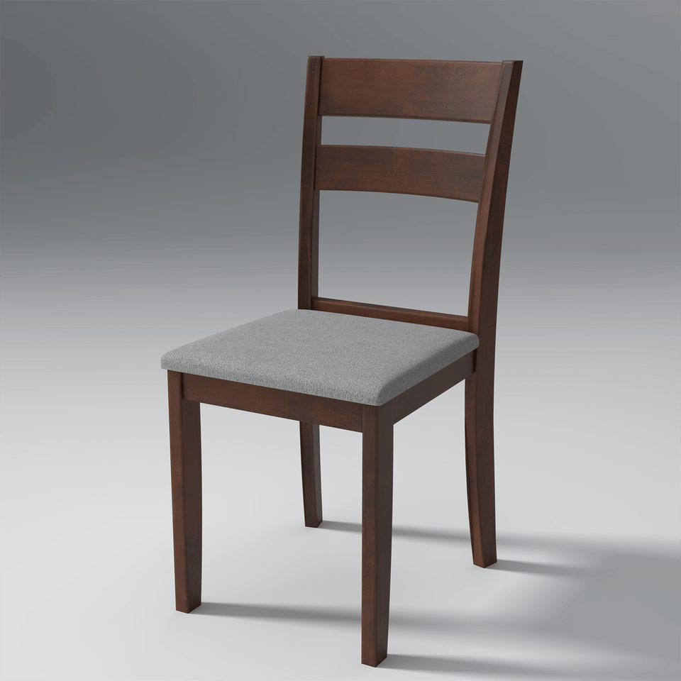 Redzepi Mango Wood Set of 2 Chair In Walnut