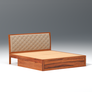 Eleganz Sheesham Wood Bed with Drawer Storage in Maharani Colour