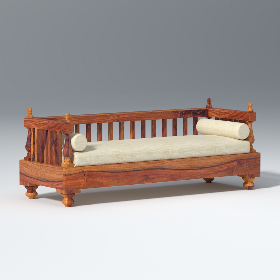 Homely Sheesham Wood Sofa