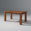 Axel Sheesham Wood Dining Table Set (6 seater) In Light Honey