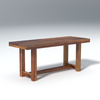 Crenn Sheesham Wood Dining Bench In Reddish Walnut Color