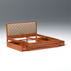 Eleganz Sheesham Wood Bed with Drawer Storage in Maharani Colour