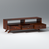 Cosmos Sheesham Wood TV Unit in Dark Maharani Colour