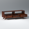 Cosmos Sheesham Wood TV Unit in Dark Maharani Colour