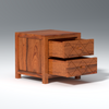 Lofted Sheesham Wood Bedside In Maharani color