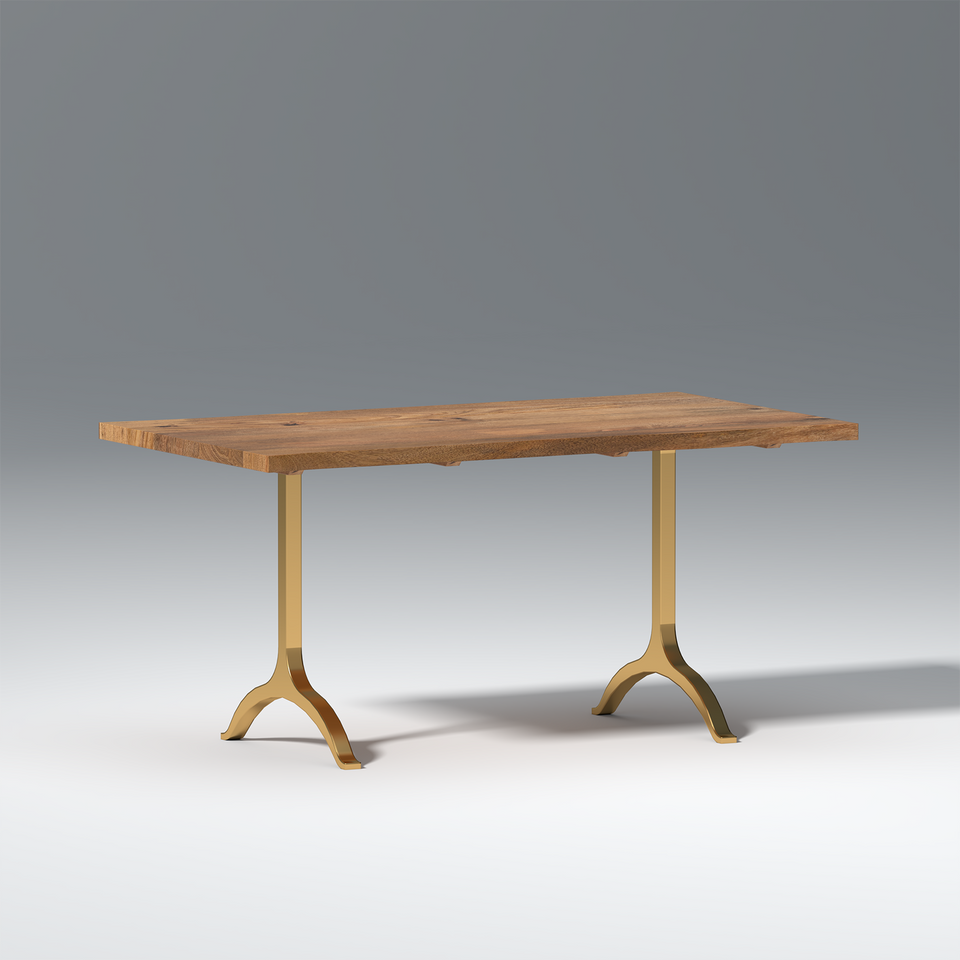 Crenn Mango Wood 6 Seater Dining Table In Natural Color