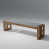 Garten Acacia Wood Dining Table with Natural Finish