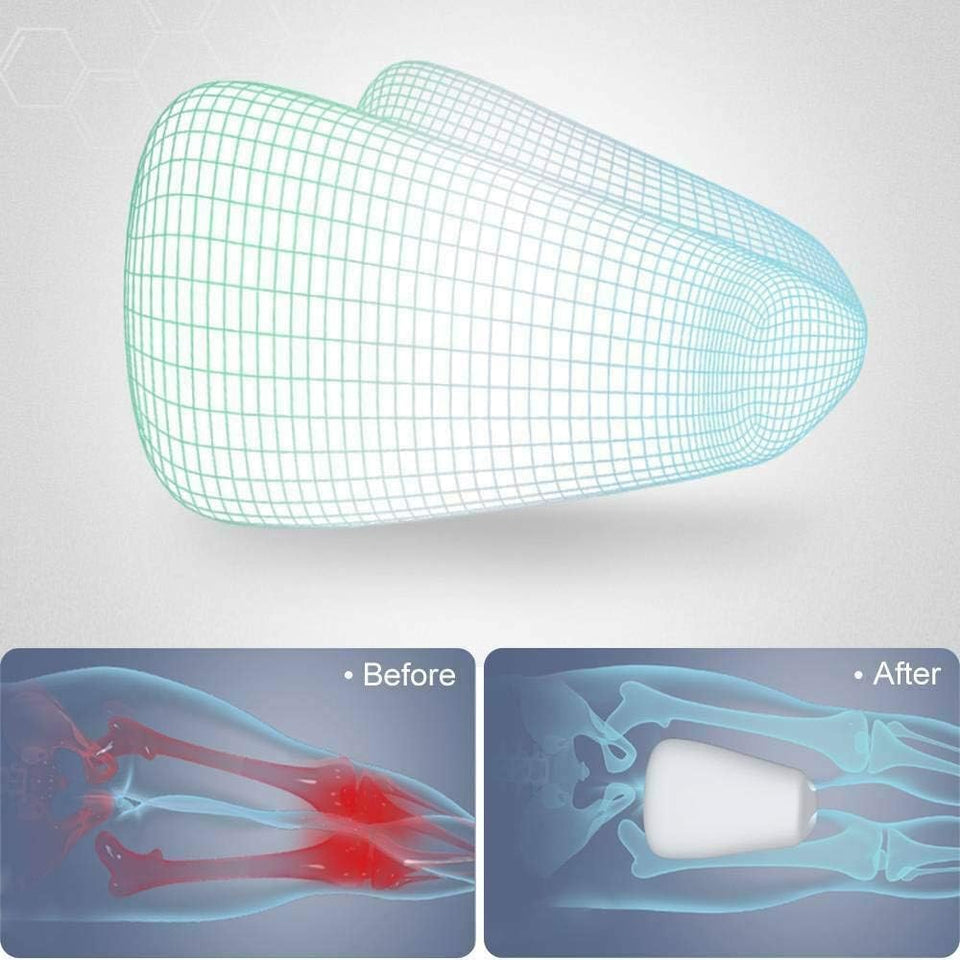 Wakeup India | Memory Foam Knee Pillow – Orthopedic Leg Pillow for Side Sleepers | Back Pain, Hip & Joint Support, Pregnancy Comfort