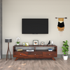 Cosmos Sheesham Wood TV Unit in Dark Maharani Colour