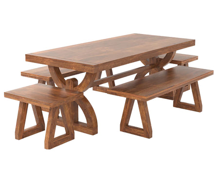 Nexlan Dining Table with Bench Set