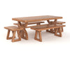 Nexlan Dining Table with Bench Set