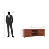 Pluto Sheesham Wood TV Unit In Reddish Rosewood