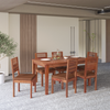 Velour Sheesham Wood Dining Table Set in Reddish walnut Color with 6 Seating