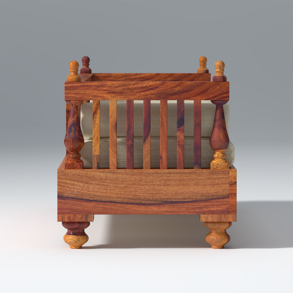 Homely Sheesham Wood Sofa