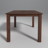 Oliver Mango Wood 6 Seater Dining Table Set In Walnut