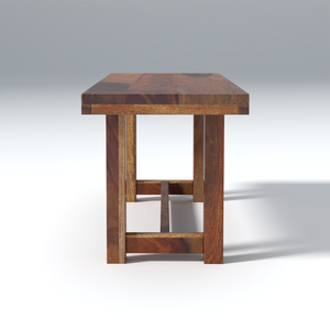 Crenn Sheesham Wood Dining Bench In Reddish Walnut Color