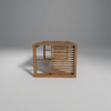 Garten Acacia Wood Dining Table with Natural Finish