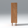 Blissi Two Door Mango Wood Wardrobe in Natural Colour