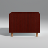 Pourover Engineered Wood Coffee Table In Mahogany and white