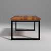 Tappler Iron And Sheesham Wood Coffee Table In Light Honey