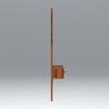 Glimm Sheesham Wood Wall Mount Dressing Table in Reddish Rosewood color