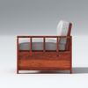 Eirini L Shape Sheesham Wood Sofa In Light Honey